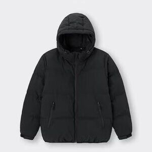GU Winter Black Puffer Jacket Coat